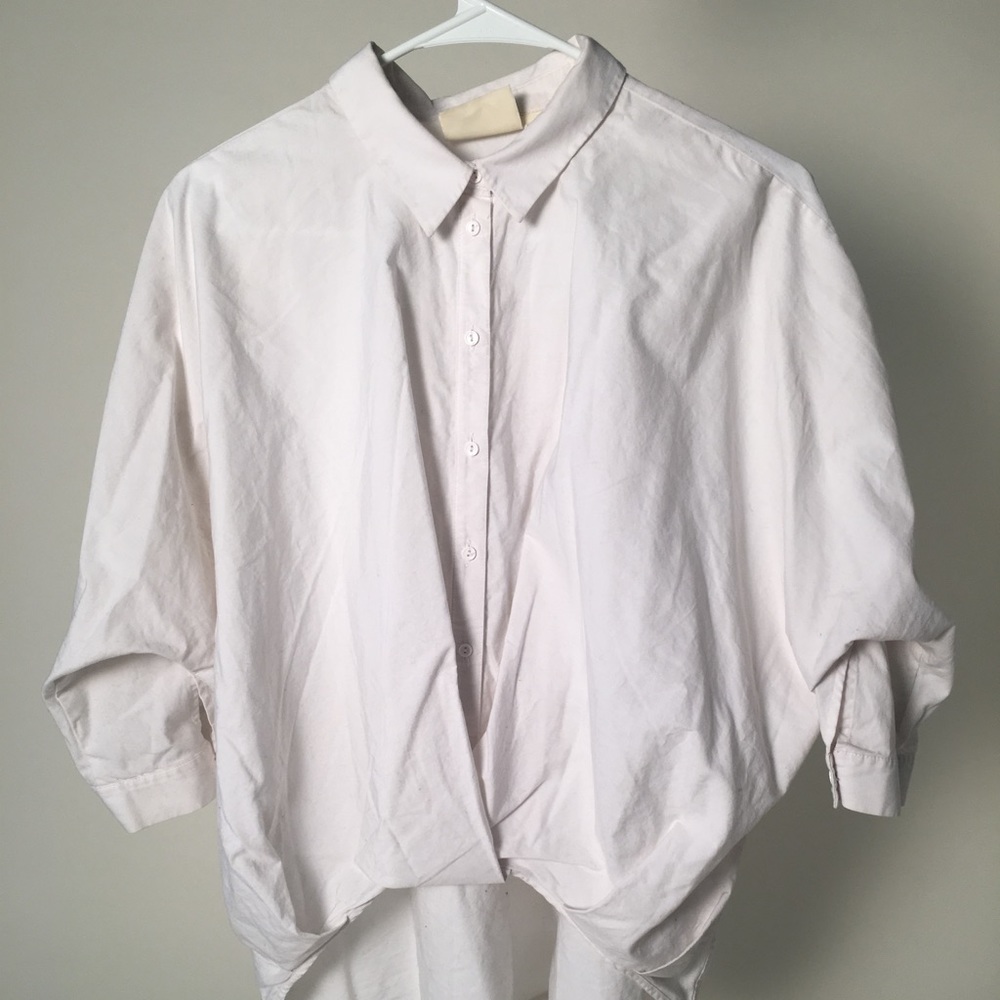 Anthropologie white blouse